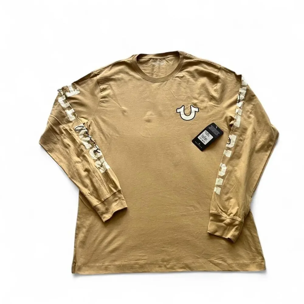 True religion tan long sleeve